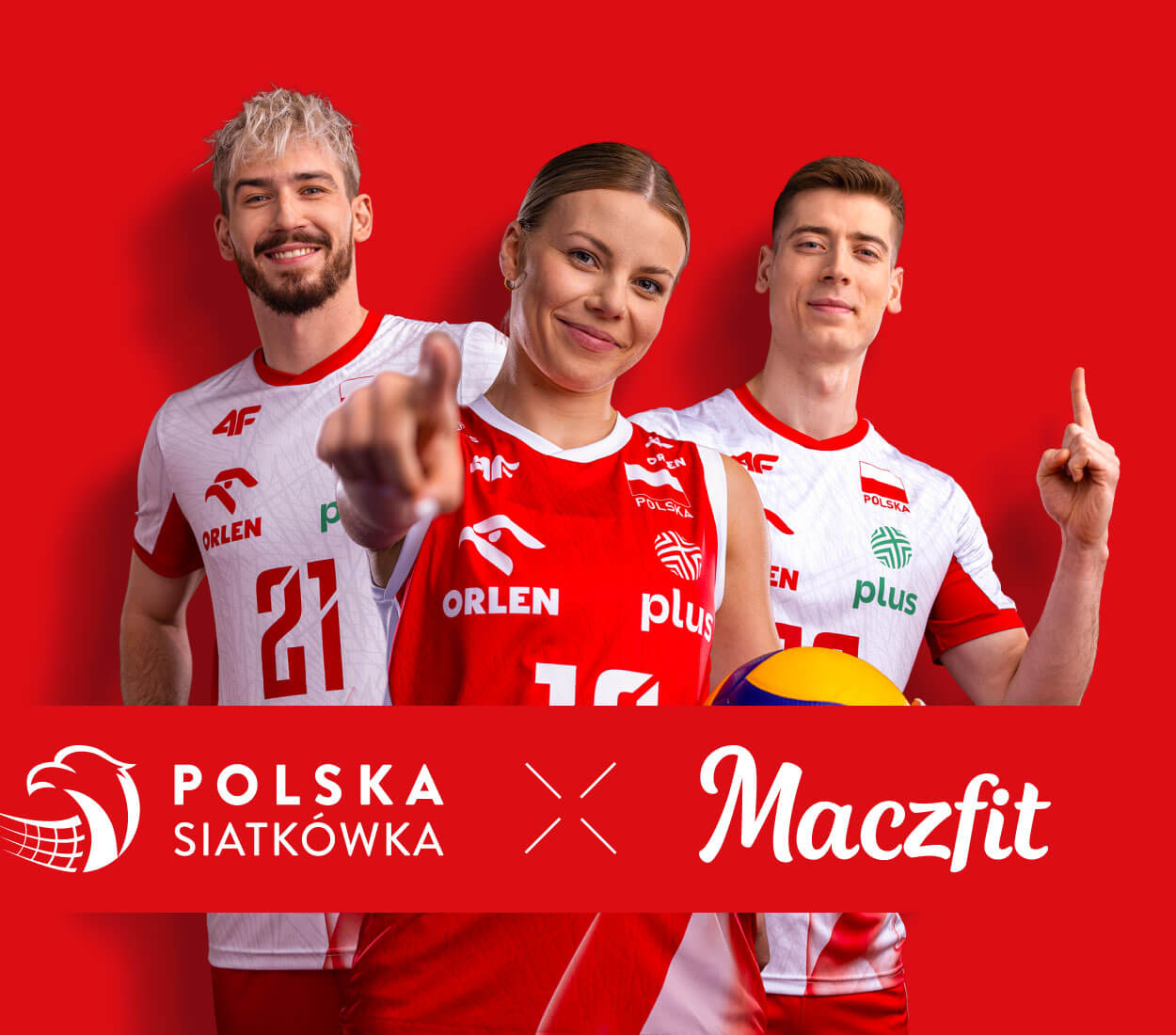 Reprezentanci Polski w piłce siatkowej i Maczfit